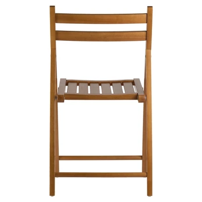 4pc Robin Folding Chair Set Teak Brown - Winsome - Image 4