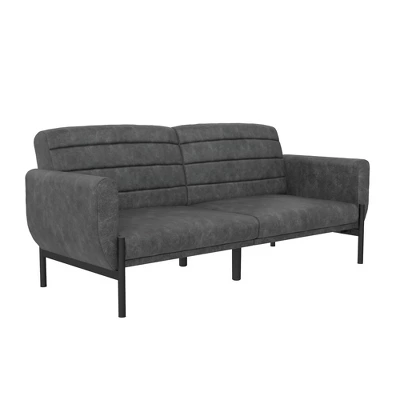Ash Futon Distressed Faux Leather - Room & Joy - Image 14