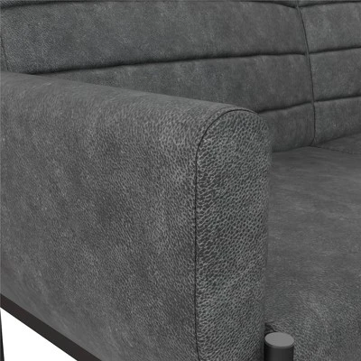Ash Futon Distressed Faux Leather - Room & Joy - Image 8