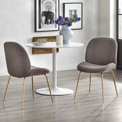 Set Of 2 Shaun Upholstered Modern Dining Chairs - Lifestorey - Image 2