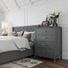 Westerleigh 4 Drawer Dresser Gray - CosmoLiving By Cosmopolitan
