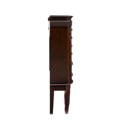 Verona Italian Influenced Jewelry Armoire Espresso - Powell Company - Image 4