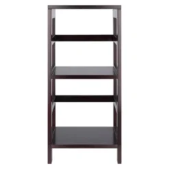 29.21" 2 Tier Leo Shelf Storage Or Bookshelf Narrow Espresso Finish - Winsome