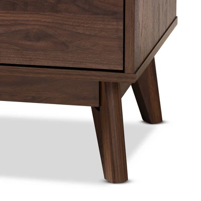 Lena Walnut Chest Brown - Baxton Studio - Image 4