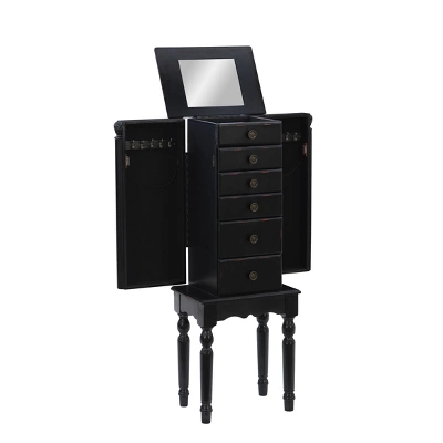 Aria Jewelry Armoire Black - Powell Company - Image 2