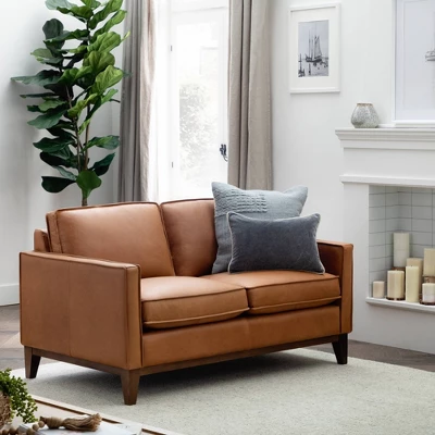Chatfield Loveseat Chestnut Brown - New Heights