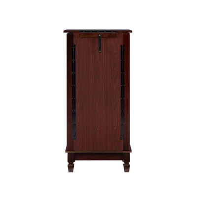 Tierra Contemporary Jewelry Armoire Merlot Brown - Powell Company - Image 7
