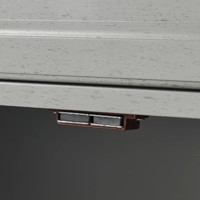 3pc Tara Sideboard And Pantry Set Distressed Gray - Crosley - Image 16