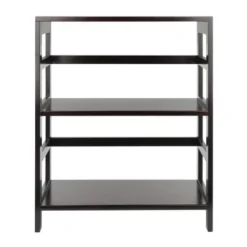 29.21" 2 Tier Leo Shelf Storage Or Bookshelf Wide Espresso Brown - Winsome