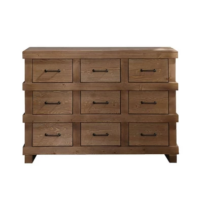 Adams Dresser Antique Oak Finish - Acme Furniture - Image 2