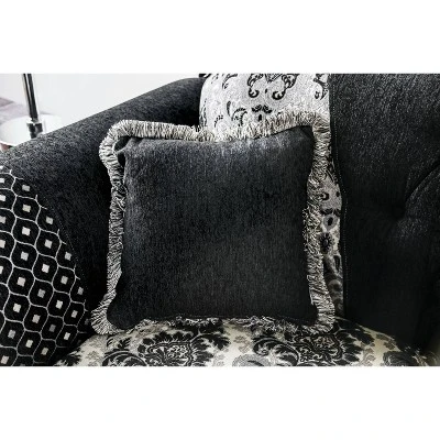 Sunnyslope Button Tufted Loveseat Black - Furniture Of America - Image 7