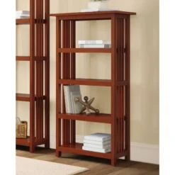 48" Mission Bookshelf Cherry - Alaterre Furniture