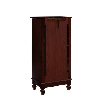 Tierra Contemporary Jewelry Armoire Merlot Brown - Powell Company - Image 6