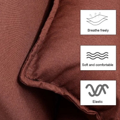 Costway Convertible Sofa Bed Folding Arm Chair Sleeper Leisure Recliner-Brown - Image 6