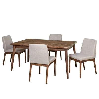 Element Mid-Century Modern Dining Set Walnut - Buylateral - Image 7