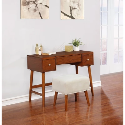 Viola Vanity Set Brown - Linon - Image 16