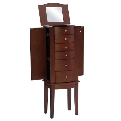 Francesca Jewelry Armoire Merlot Brown - Powell Company - Image 2