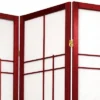 4 Ft. Tall Eudes Shoji Screen - Rosewood (4 Panels)