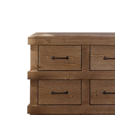 Adams Dresser Antique Oak Finish - Acme Furniture - Image 3