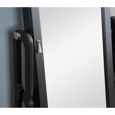 Lola Cheval Mirror/Jewelry Wardrobe Black - Powell Company - Image 9