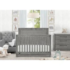 Simmons Kids' Willow 3 Drawer Dresser With Changing Top - Rustic Ash