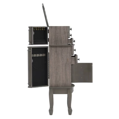 Sedalia Jewelry Armoire Gray - Powell Company - Image 5