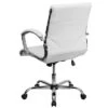 Emma And Oliver Mid-Back Designer Executive Swivel Arm Office Chair With Chrome Base