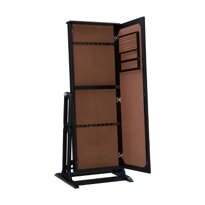 Lola Cheval Mirror/Jewelry Wardrobe Black - Powell Company - Image 3