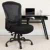 Flash Furniture HERCULES Series 24/7 Intensive Use Big & Tall 400 Lb. Rated Black Mesh Multifunction Synchro-Tilt Ergonomic Office Chair